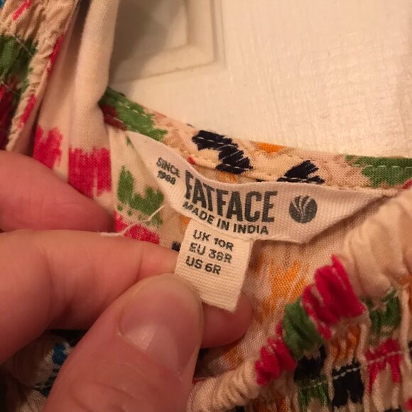 FatFace Carmen Trail Marks Maxi Dress - Picture 2 of 5